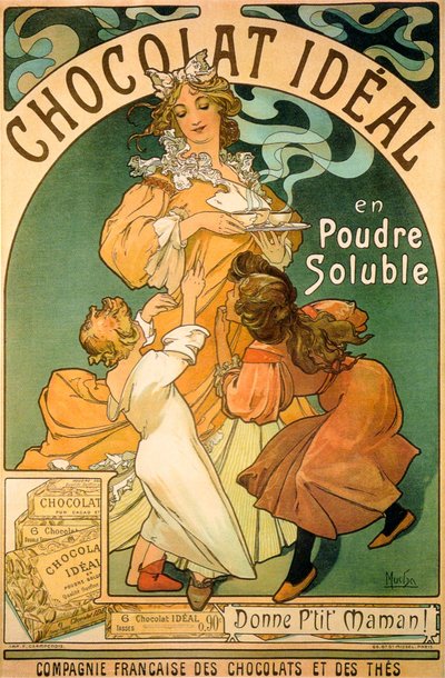 Chocolate Poster by Alphonse Mucha